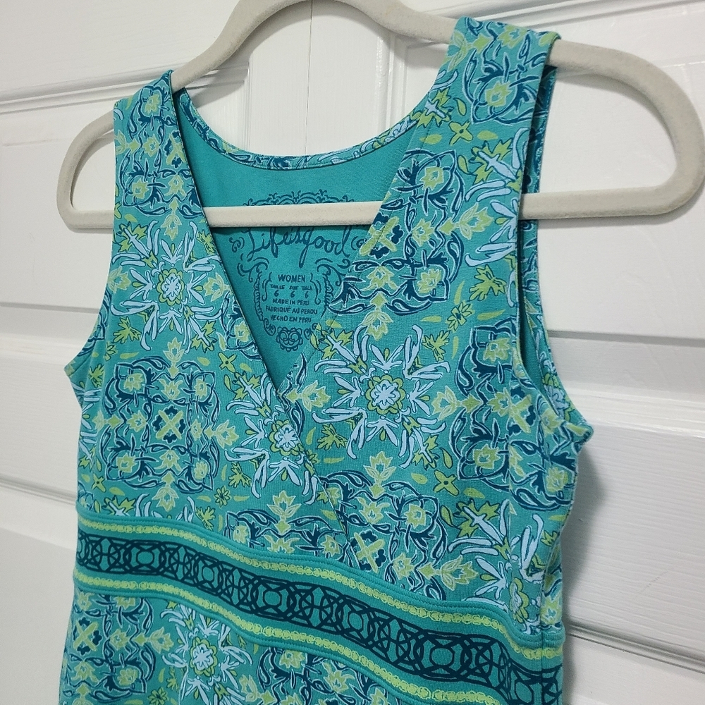 Life Is Good Blue Sleeveless Sheath‎ Mini Dress - Picture 10 of 11